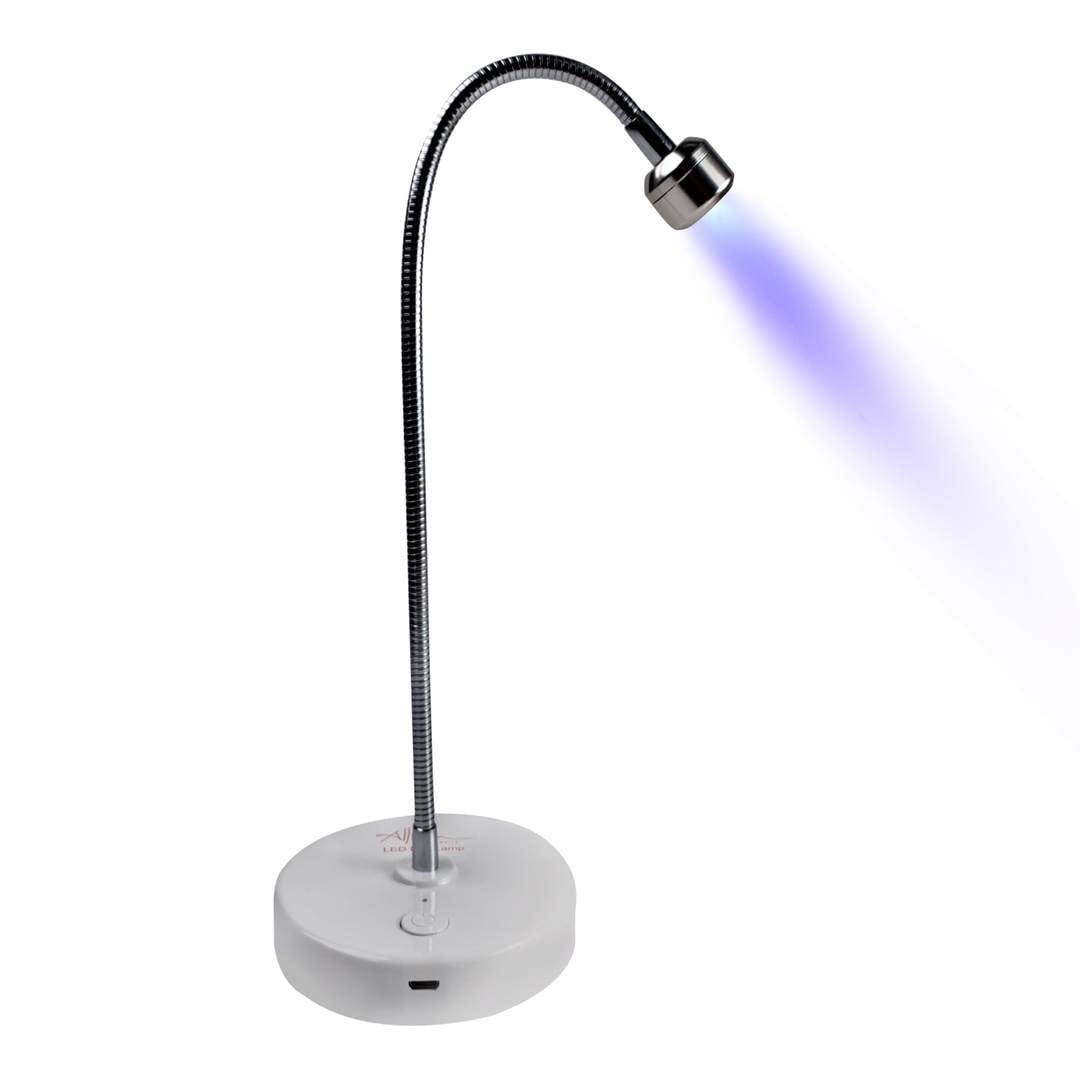 ALLKEM Flash Cure UV LED Gel Portable Goose Neck Nail Lamp Light