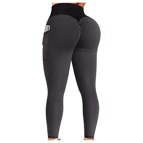 Women's Scrunch Ruched Butt Lifting Yoga Pants With Pockets