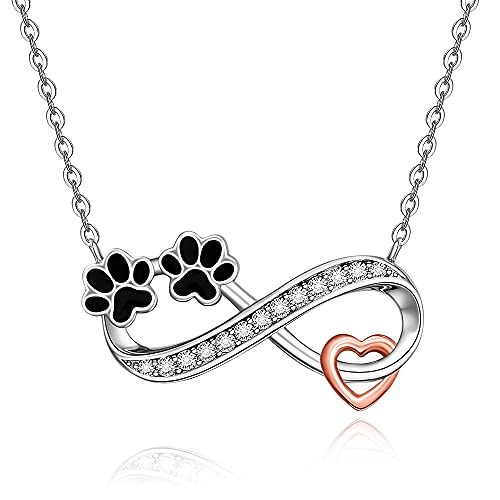 Diamond Accent Paw in Heart Pendant in Sterling Silver | Zales