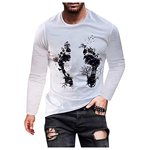 Men's Long-Sleeve T-Shirts, Workout, Graphic, Basic