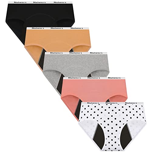 Period Underwear for Women Girls,Leak Proof Period Panties Easy Clean Menstrual  Underwear Pack of 3 