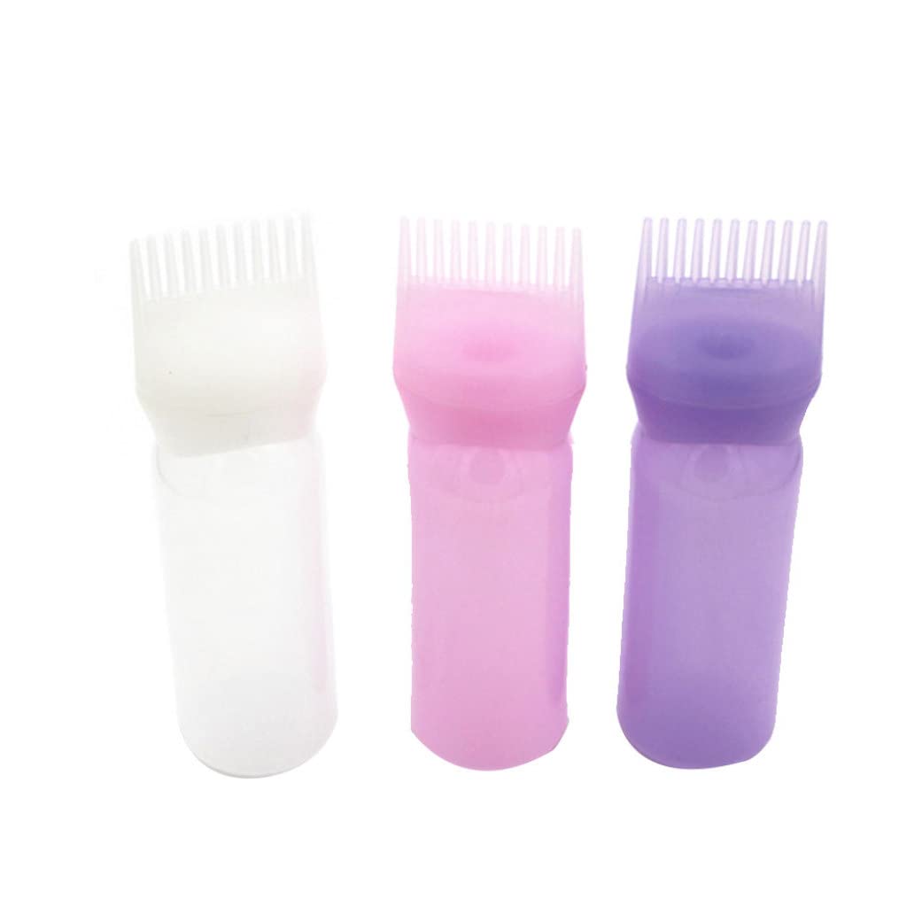 3pcs Root Comb Applicator Bottle Brush Root Comb Bottle for Hair Dye  Coloring Scalp Treatment Essential 