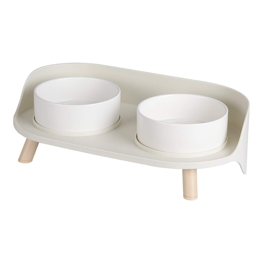 Double Cat Dog Bowls Elevated Cat Food Water Bowls With Raised