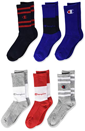 Champion Youth Baby GRIPPY Socks 3 Pairs (Size 6-12 Months) Navy White  Black NWT