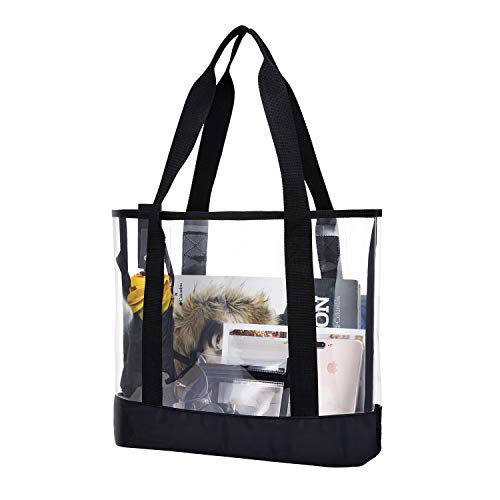 Stadium Approved Clear Tote Bags Clear See Through Plastic Tote Bags with  Handle