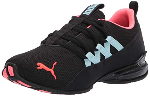 PUMA Women s Riaze Prowl Sneaker 9 Black Pink Aquamarine