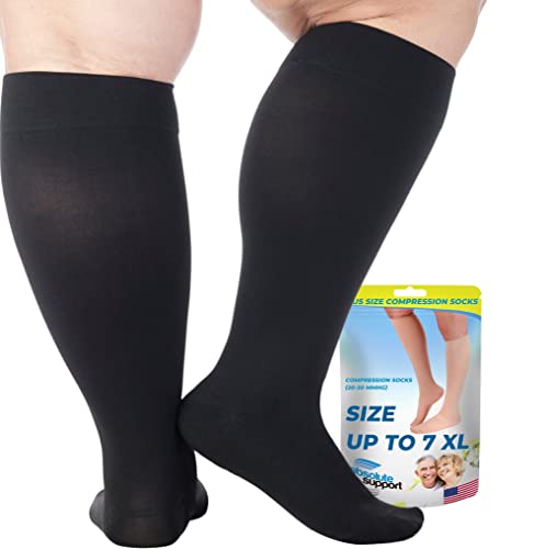 ABSOLUTE SUPPORT 2XL-7XL Extra L Wide Calf Unisex Compression Knee