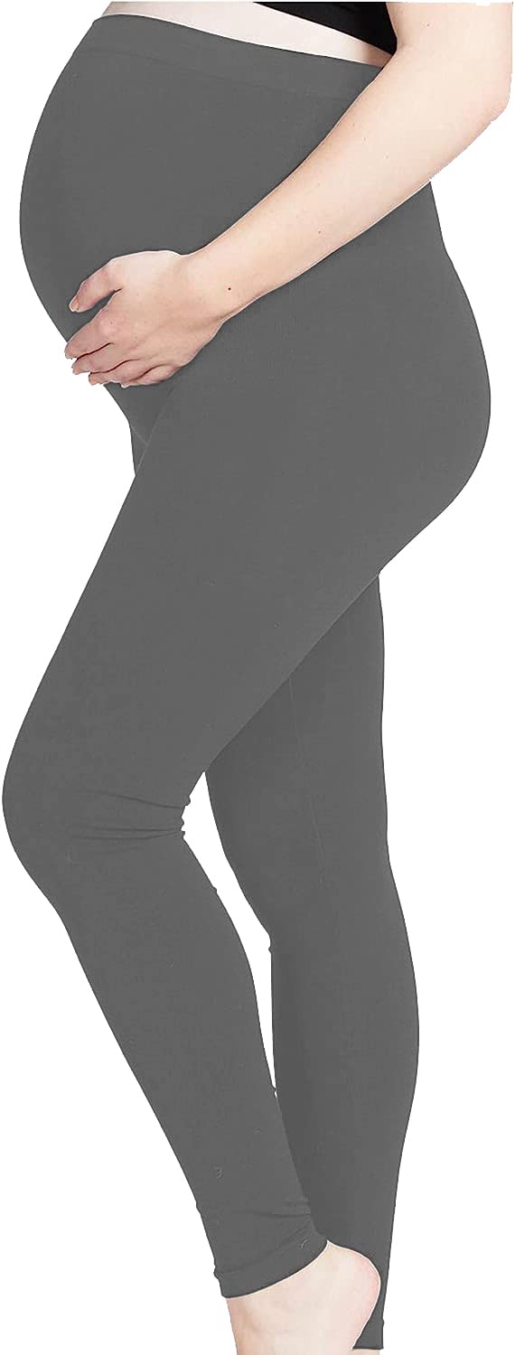 Maternity 2 Pack Black Side Stripe Over Bump Leggings | New Look