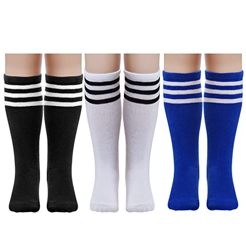 6 Pairs Unisex Cotton Knee High Calf Stripe Athletic Tube Socks for Baby,  Girls, Boys & Toddler (M (3-5y)) : : Clothing, Shoes & Accessories