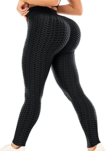 Tummy Control Yoga Pants,High waist butt lift yoga pants, tights with  pockets fitness pants,M,XL,High Waisted Leggings for Women