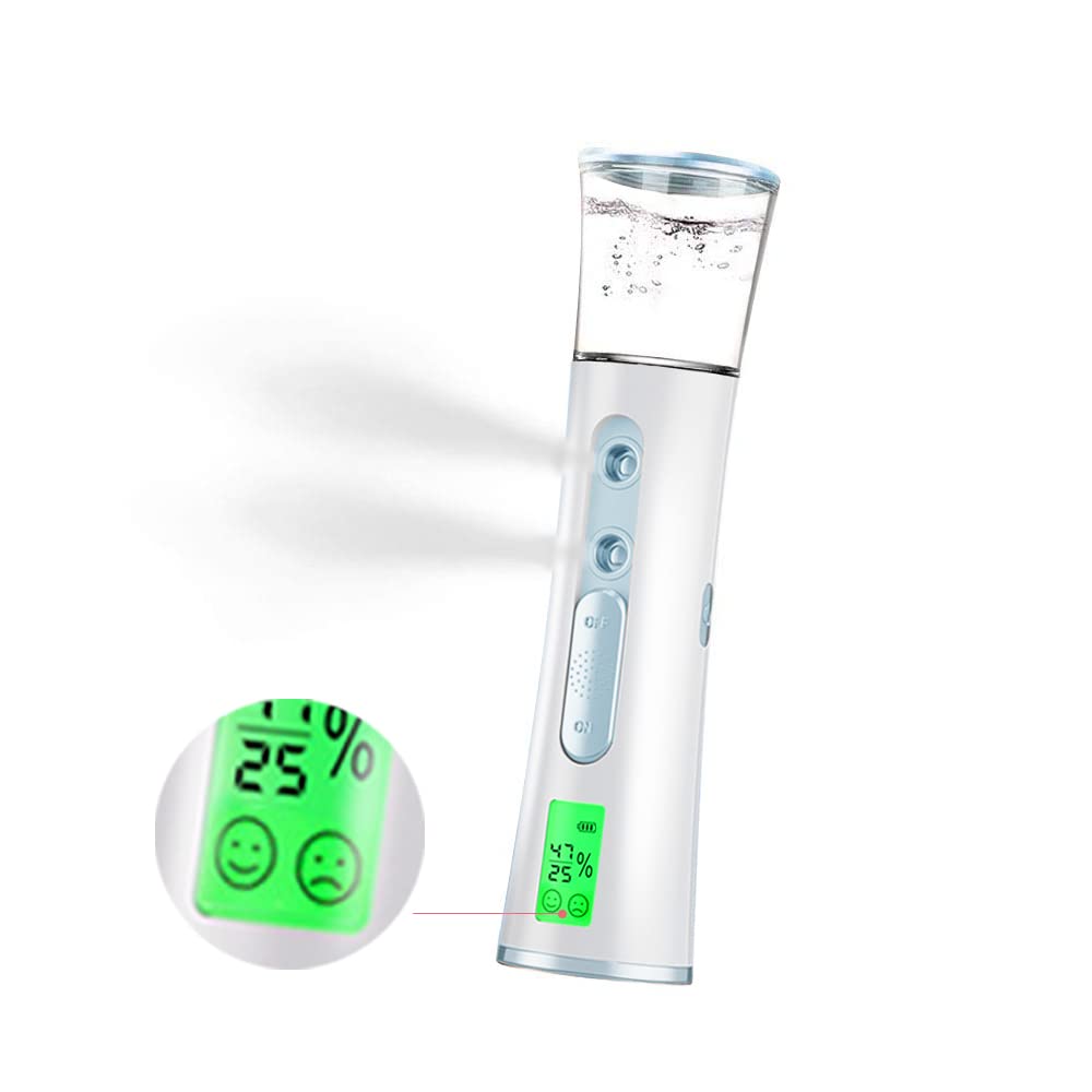 Portable Nano Facial Mister,Doublehole USB Mini Cool Face Mist Steamer