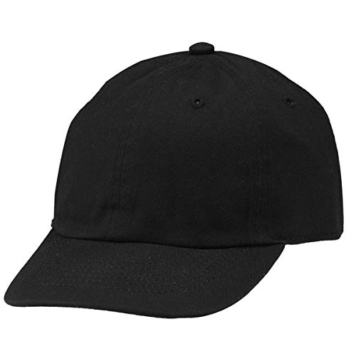 Kids Boy Girl Baseball Cap Hat Soft Cotton Lightweight Adjustable Size for  2-9 Years 6-9 Years Black