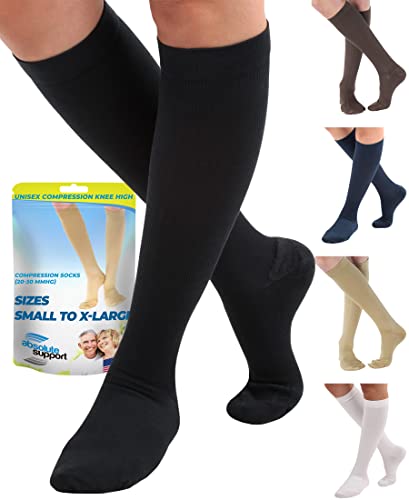 Absolute Support Unisex Cotton Compression Socks - Medium