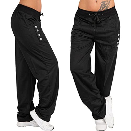Women Bootcut Yoga Pants Stretchy Sports Fitness Workout Cargo Pockets  Trousers