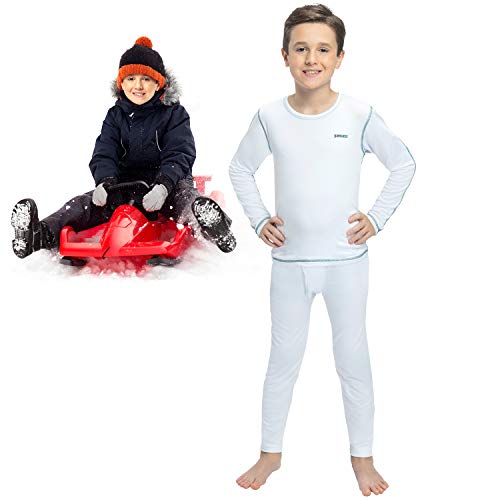  Boys Thermal Underwear Christmas Cuddle Duds Thermal  Underwears Toddler Long Johns For Boys Snow Pants Red 120 5T-6T