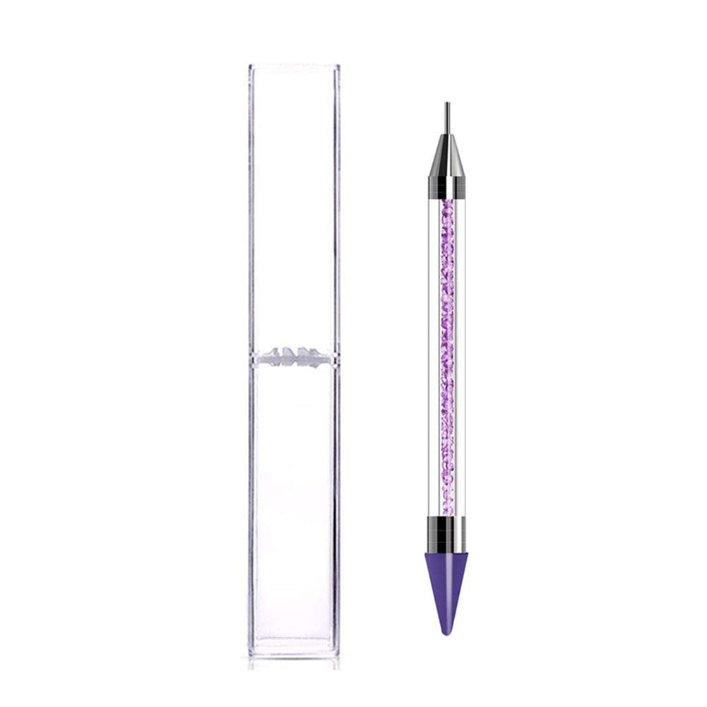 Onwon Dual-Ended Nail Rhinestone Picker Wax Tip Pencil Pick Up Applicator  Dual Tips Dotting Pen