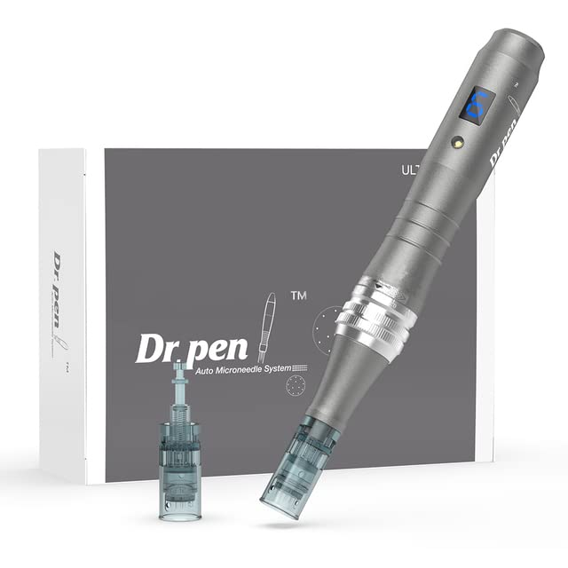 Dr. Pen Ultima M8 Professional Microneedling Pen - Wireless Derma Auto Pen  - Amazing Skin Care Tool Kit for Face and Body - 6 Cartridges (3pcs 16pin +