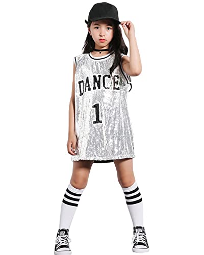  LOLANTA Girls 3 Piece Hip Hop Dance Outfits Long Sleeve Hoodies  Jazz Street Dance Clothes (red, 6-7): Clothing, Shoes & Jewelry