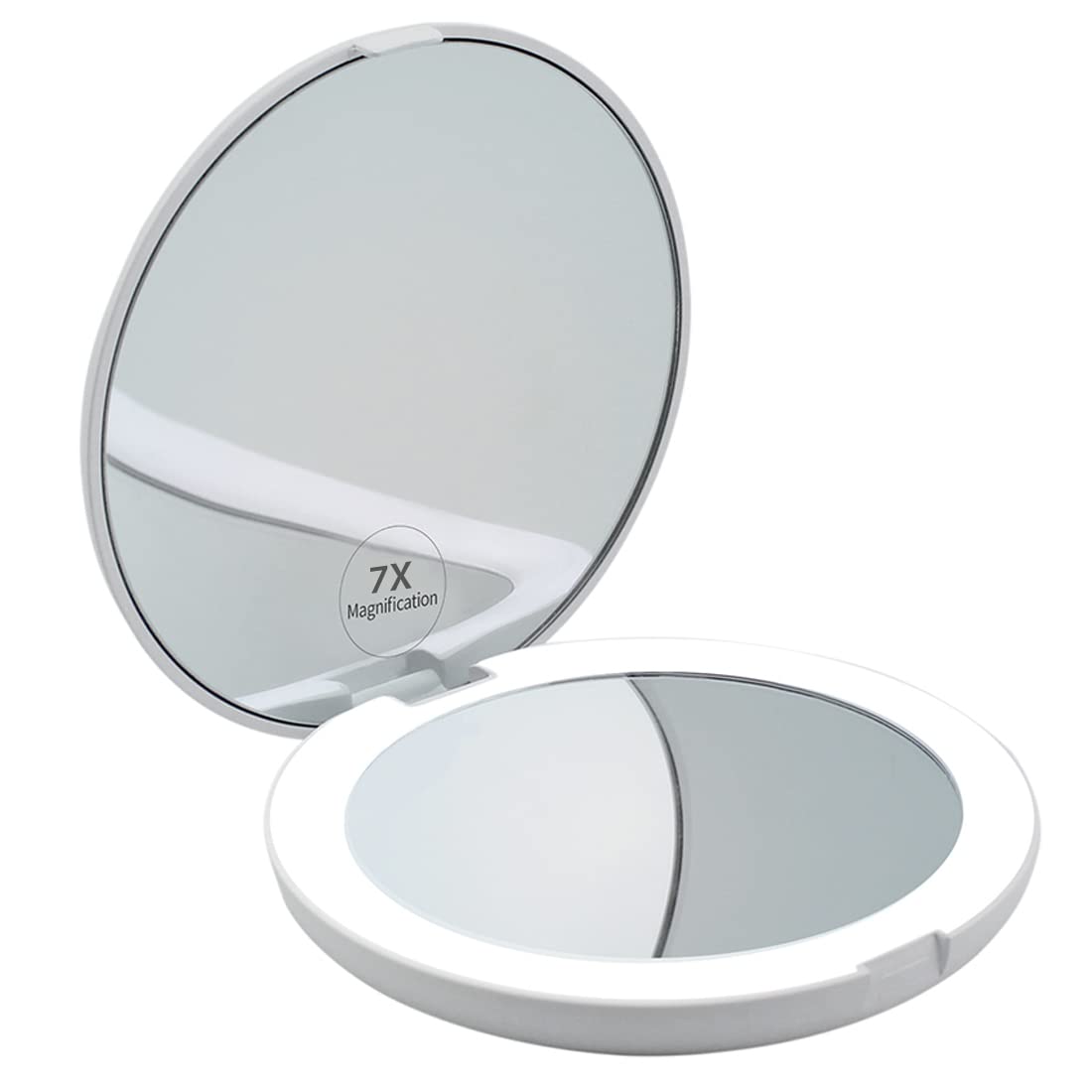 Led Compact Mirror, Rechargeable 1x/10x Magnification Compact Mirror,  Dimmable Small Travel Makeup Mirror, Pocket Mirror for Handbag, Purse,  Handheld 2-Sided Mirror, Gifts for Girls - Walmart.com