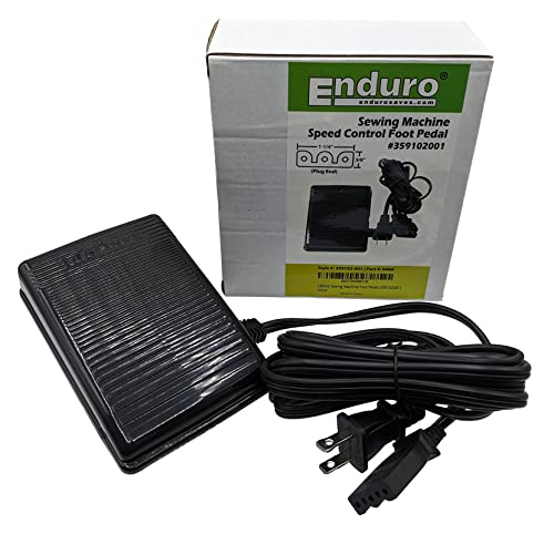 Singer Sewing Machine Foot Pedal Replacement by Enduro Variable Speed Foot  Operated Control Pedal for Domestic and Imported Sewing Machines 359102001