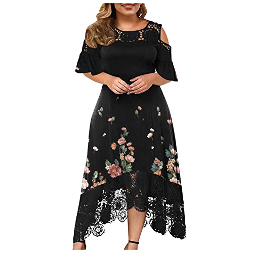 Womens Dress Clearance Plus Size Summer Casual Midi Clearance Dresses For  Women 2023 Women'S Fashion Sexy Short Sleeve Printing Loose Beach Casual