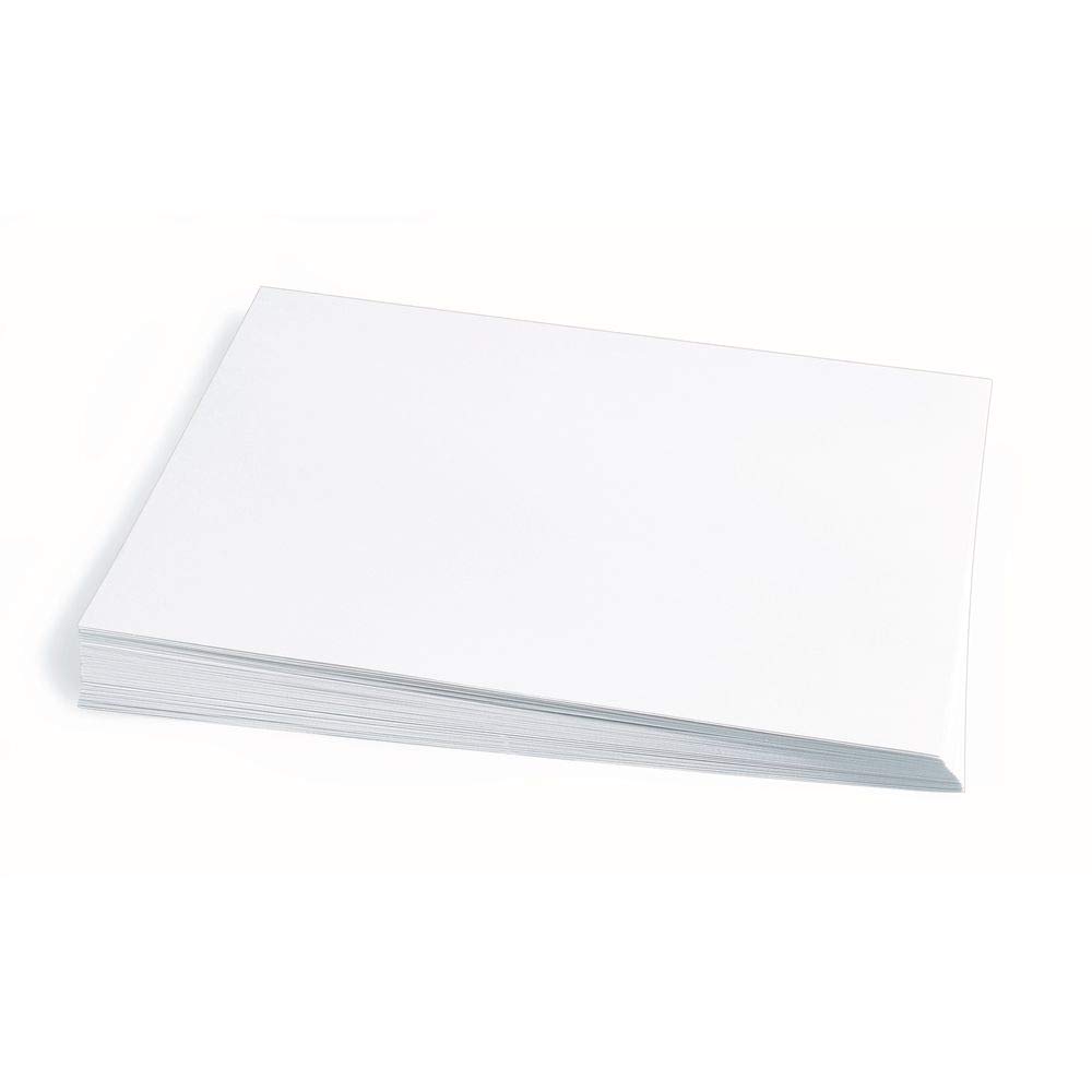 Construction Paper, White, 9 X 12, 50 Sheets Per Pack, 10 Packs