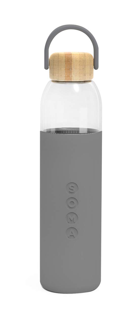 Soma Clear Taste Water Bottle Smoke/Black - 24oz