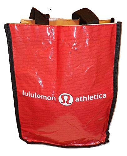 Lululemon Red Logo Small Reusable Tote Bag