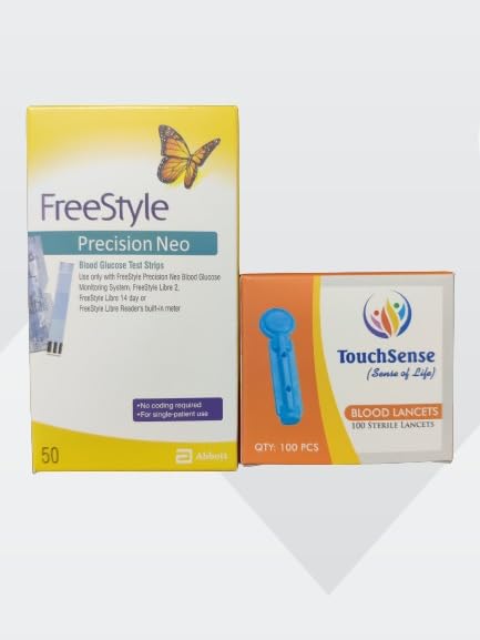 Abbott Freestyle Precision Blood Glucose Test Strips 50 Pieces 