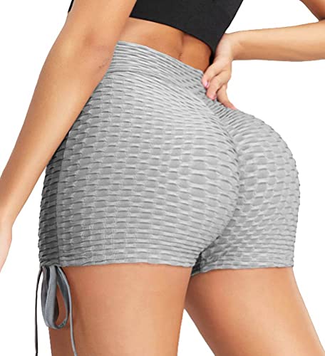  Women Plus Size Workout Butt Lifting Hot Pants Sports Gym Cheeky  Shorts Blue XXL