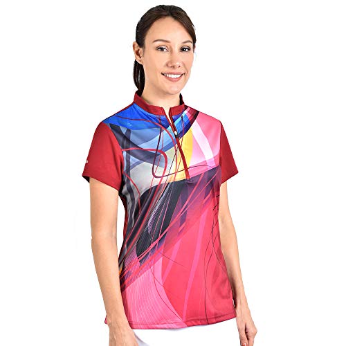 SAVALINO Men's Sublimation Bowling Jersey - Material Wicks Sweat And Dry  Quickly - Size S-5XL