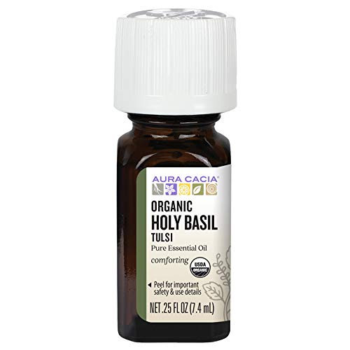 Aura Cacia 100 Holy Basil Tulsi Essential Oil Certified