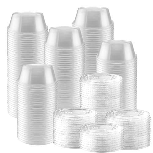 650 Sets - 2 Oz ] Jello Shot Cups, Small Plastic Containers with