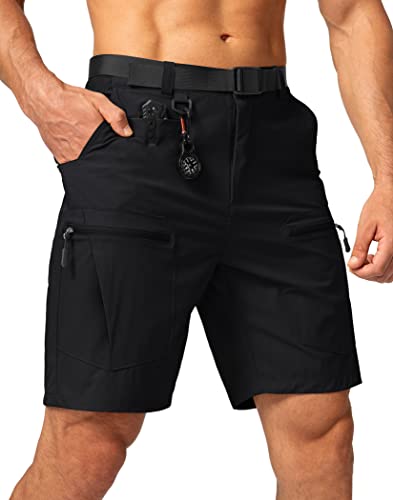 Libin Men's Outdoor Hiking Shorts Lightweight Quick Dry Stretch Cargo Shorts  Travel Fishing Golf Tactical Shorts, Black, Small : : Clothing,  Shoes & Accessories