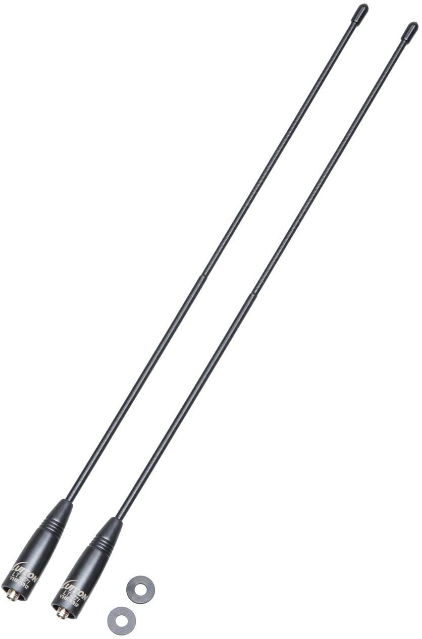 Walkie Talkie Antenna for Baofeng Antenna Upgrade 15.6-Inch Whip Dual Band  UV VHF/UHF 144/