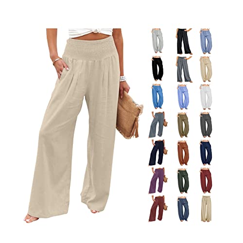 Women's Cotton Linen Pants Beach Pant