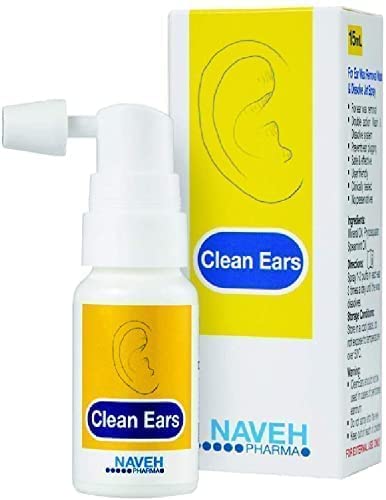 Naveh Pharma CleanEars Earwax Removal Spray Ear Wax Softener Cleaner Ear  Irrigation and Wax Dissolution – All-Natural Patented Formula – Nonirritant  – for Kids and Adults (1 Fl Oz) 1 Fl Oz (Pack of 1)