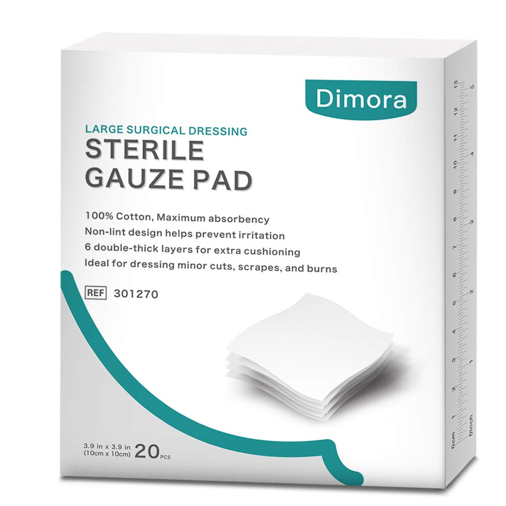 Sterile Gauze Pads, NonWoven 6Ply Medical Gauze Pad, 4 x 4 inches