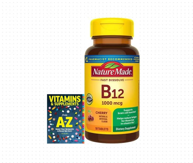 Nature Made Vitamin B12 Fast Dissolve Easy To Take Vitamin B12 1000 Mcg For Energy Metabolism 7453