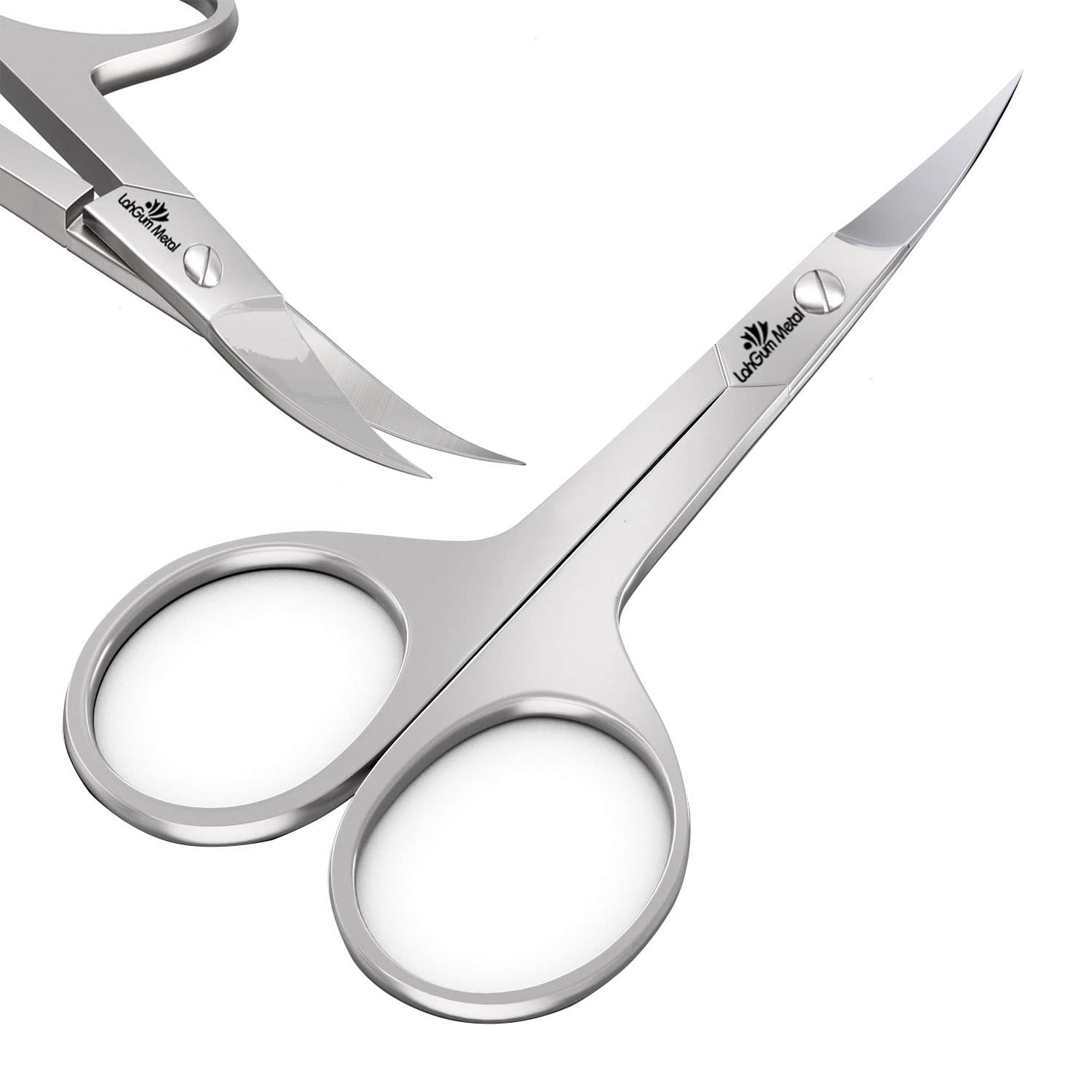 Best Pro Fingernail Cuticle Scissors Extra Fine Curved Super Russian Sharp  Thin Blade Tip For Nails Japanese Grade Stainless Steel Titanium Trim