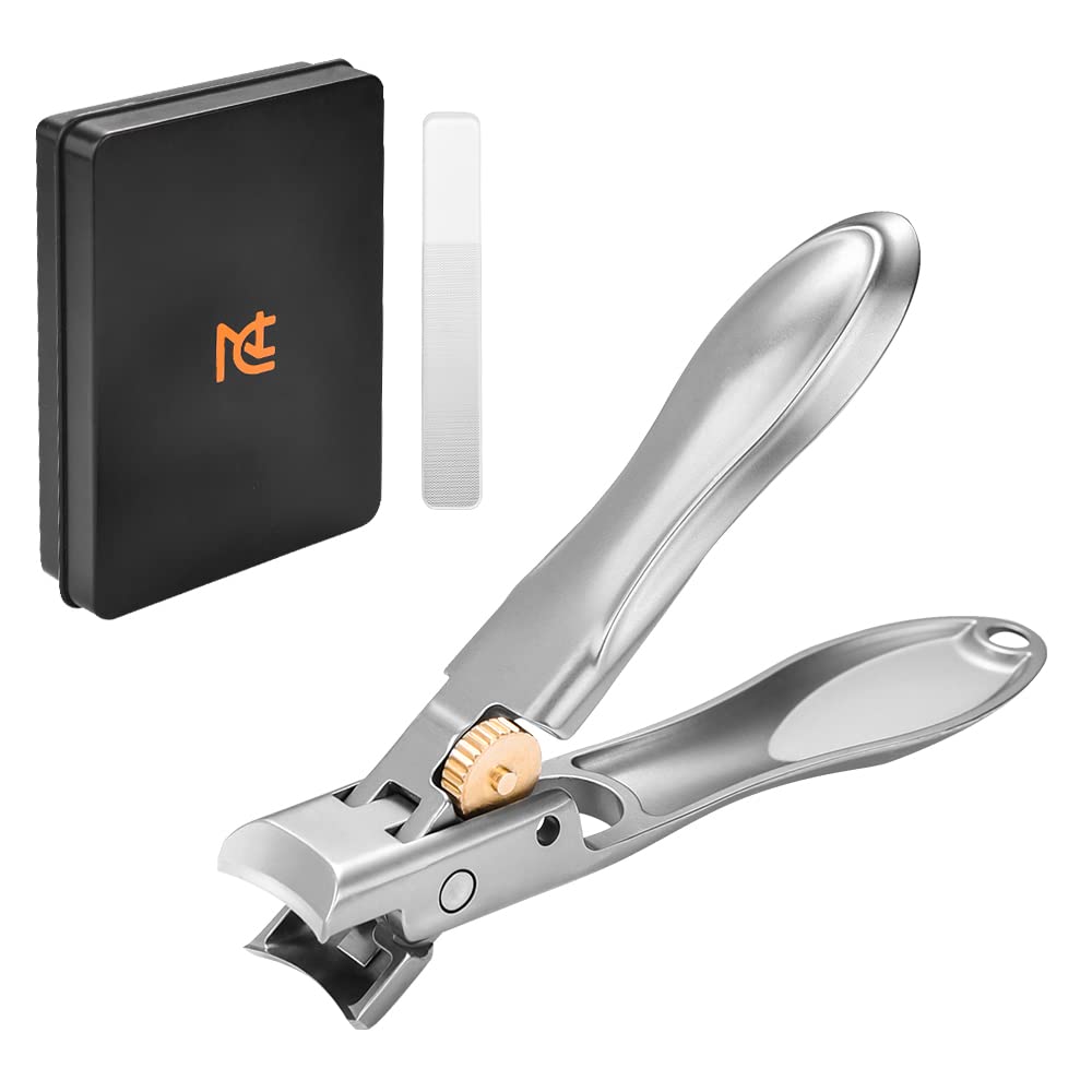 Nail Clippers with Catcher for Thick Toenails and Fingernail