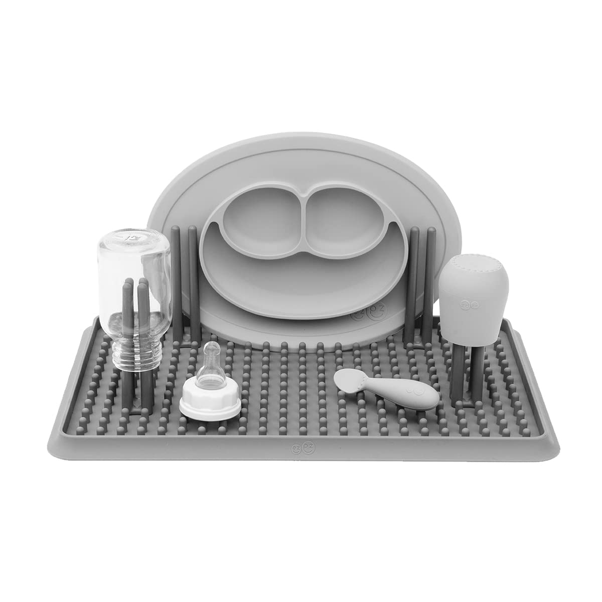  ezpz Tiny Collection Set (Gray) - 100% Silicone Cup