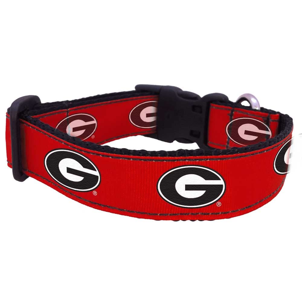 NCAA Georgia Bulldogs Dog Collar (Team Color, Medium)