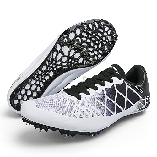  Ifrich Men's Women's Track & Field Shoes Spikes Running  Training Sneakers Lightweight Jumping Athletics Track Shoes with Spikes for