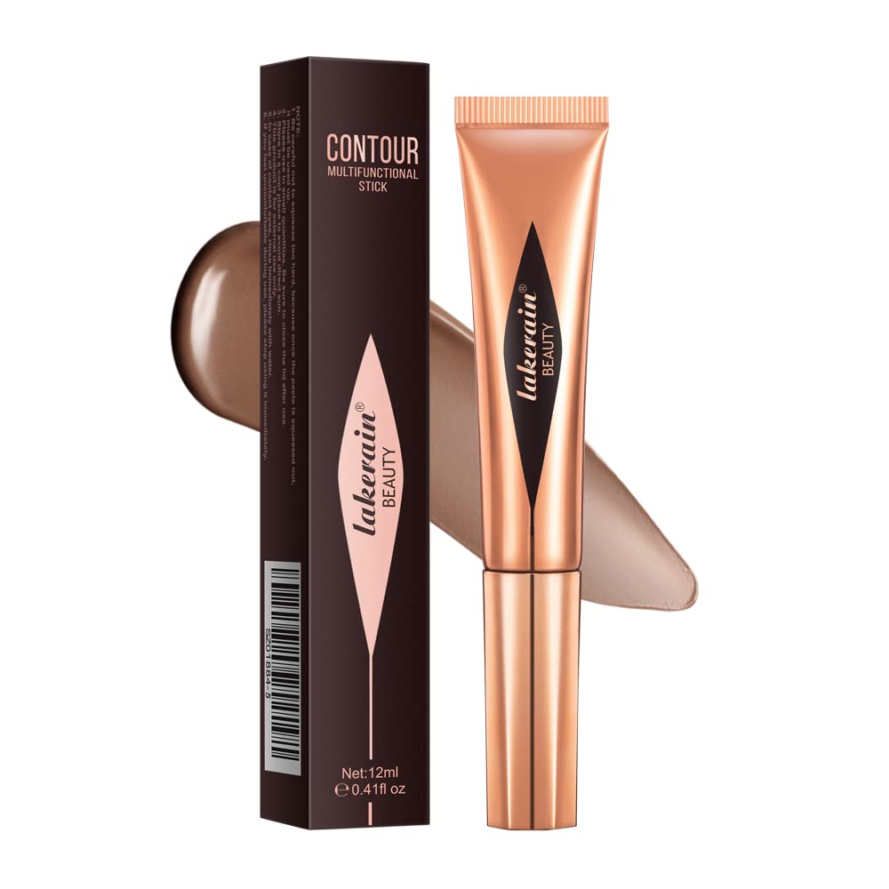 Liquid Contour Wand with Cushion Applicator - Natural Matte Finish Shading  Bronzer Cream Stick Lightweight Blendable and