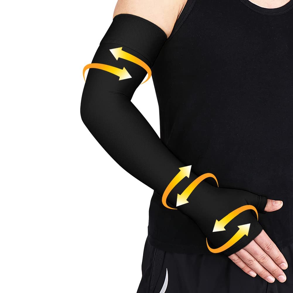beister Lymphedema Medical Compression Arm Sleeve with Gauntlet for Men &  Women (Single) 20-30 mmHg Full Arm Support with Dot Silicone Band Graduated  Compression Arm Brace for Swelling Arthritis Black Large