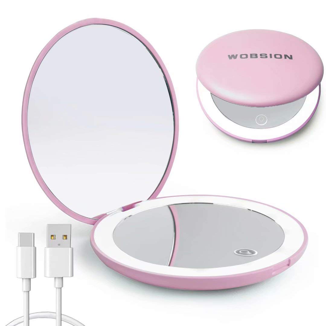 rechargeable compact mirror