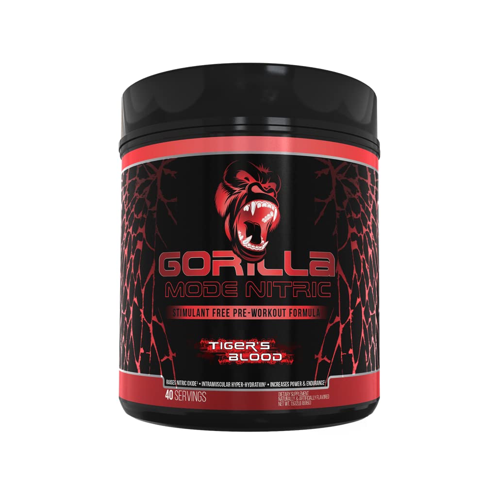 Gorilla Mode Pre-Workout Formula - Tiger's Blood (1.36 Lbs. / 40