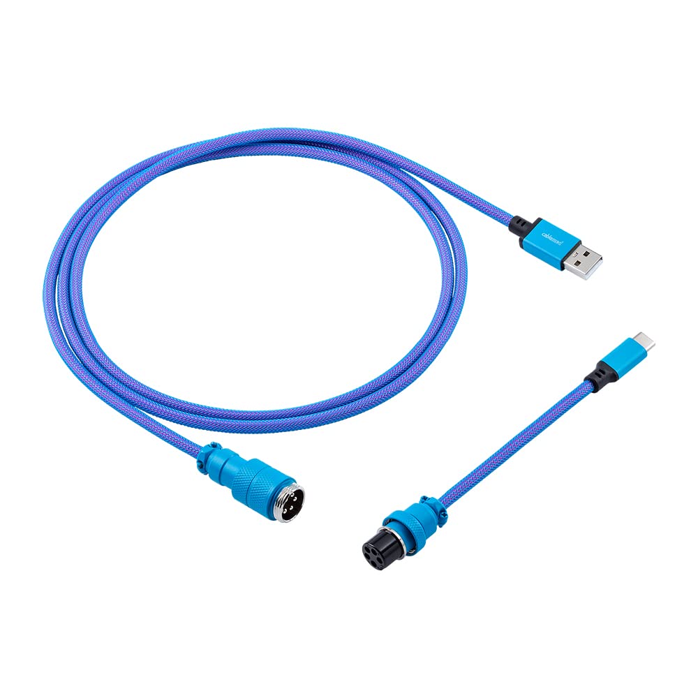 CableMod Pro Straight Keyboard Cable (Galaxy Blue USB A to USB