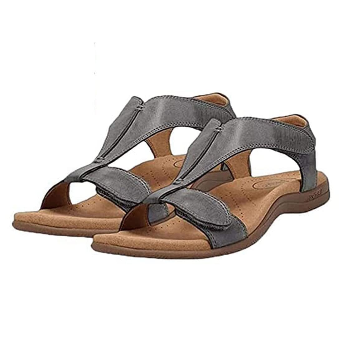 adviicd Braided Sandals for Women Orthopedic Bunion Corrector Sandals,Comfy  Platform Flat Sole PU Leather Shoes for Women Trendy - Walmart.com